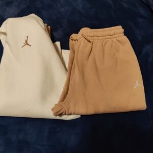 Jordan Kids Matching Set - Cream and Tan